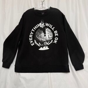 Obey Black Graphic Crewneck Sweater
